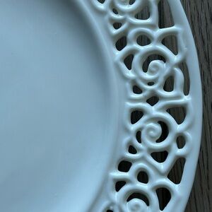 Godinger Cream Lace Collection Dessert 🧁Plate
